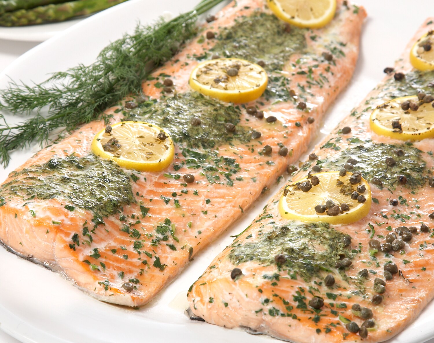 FreshDirect Farm-Raised Lemon-Dill Salmon Easter Meal, Whole (Serves 12-14)