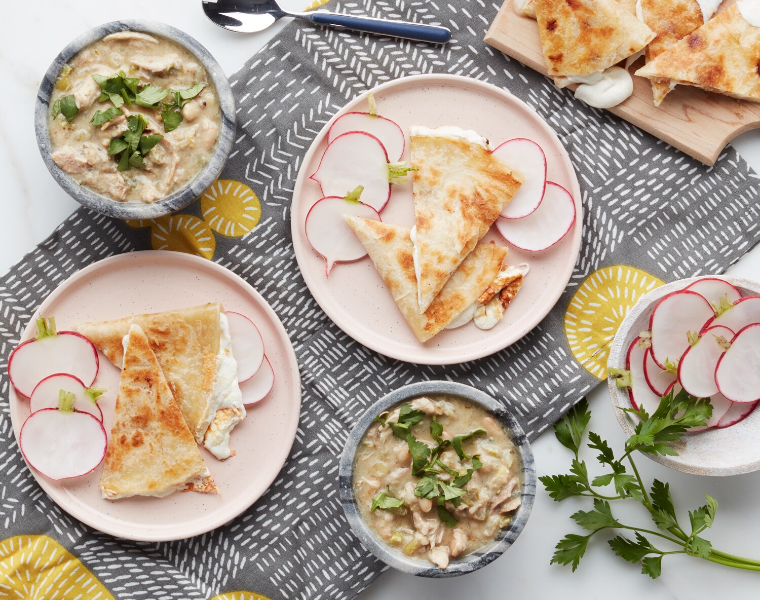 FreshDirect Chicken Chili Verde with Cheese Quesadillas Meal Kit