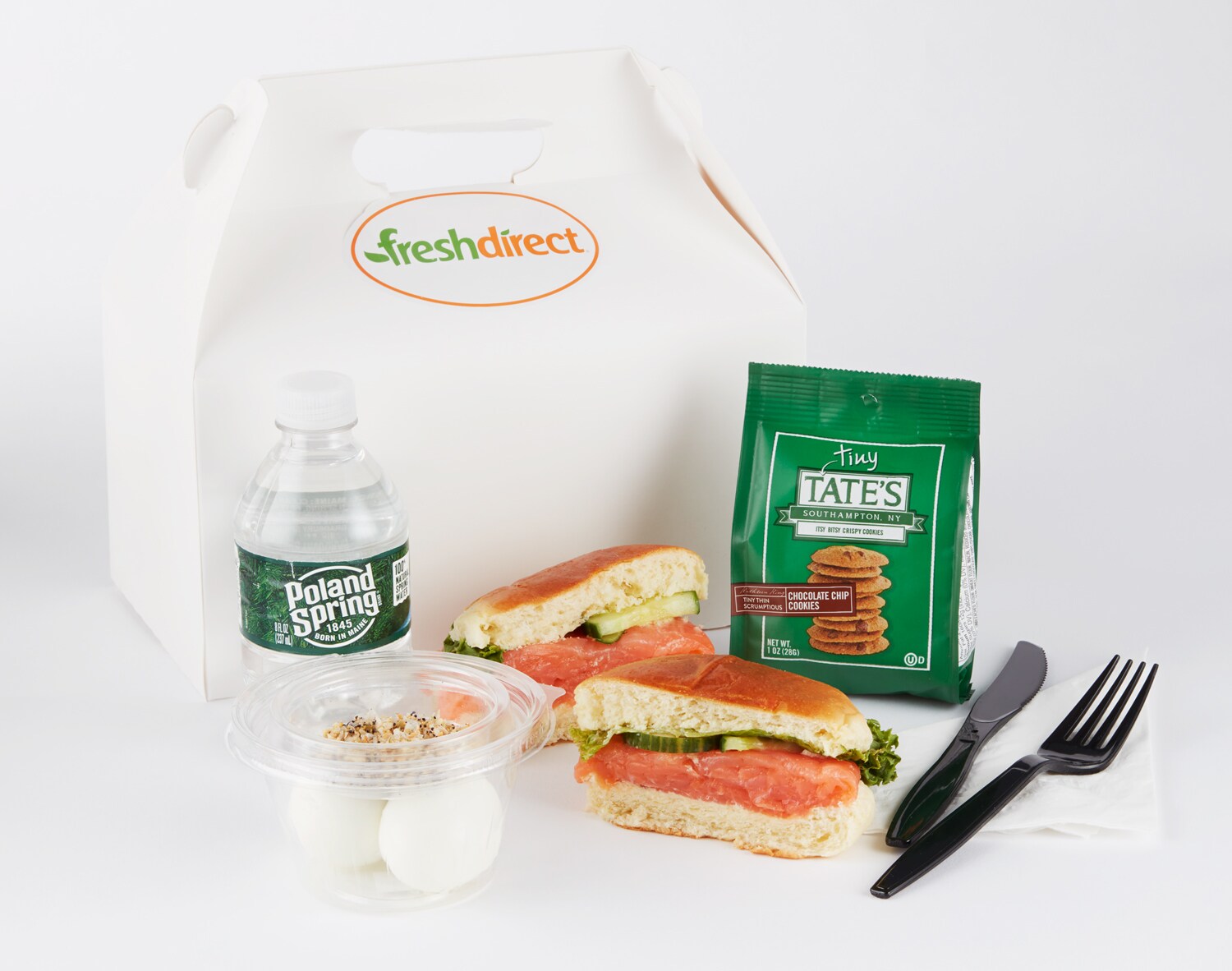 FreshDirect Smoked Salmon Sandwich Breakfast Box