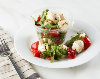 FreshDirect Marinated Mozzarella, Peppadew and Arugula Snack Pot