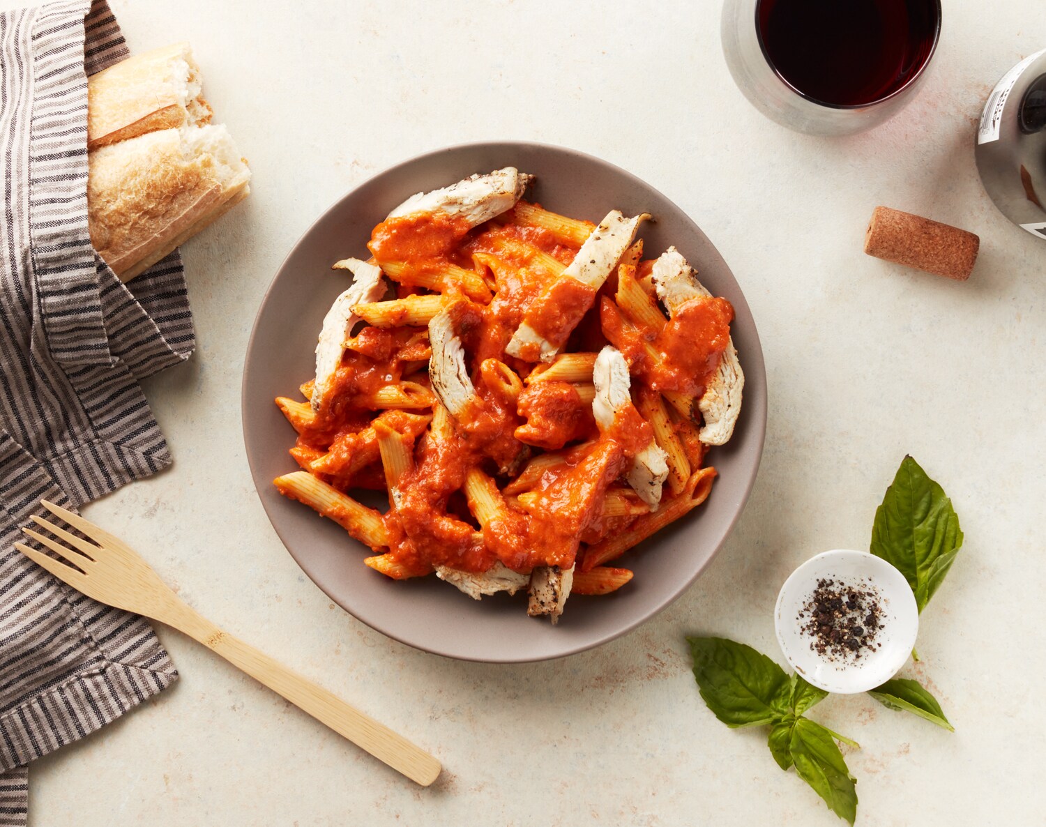 FreshDirect Penne Alla Vodka with Chicken, Single Serving Meal