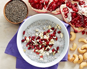 FreshDirect Cashew Milk Chia Pudding with Pomegranate Crunch