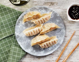FreshDirect Vegetable Dumplings with Sesame-Soy Sauce