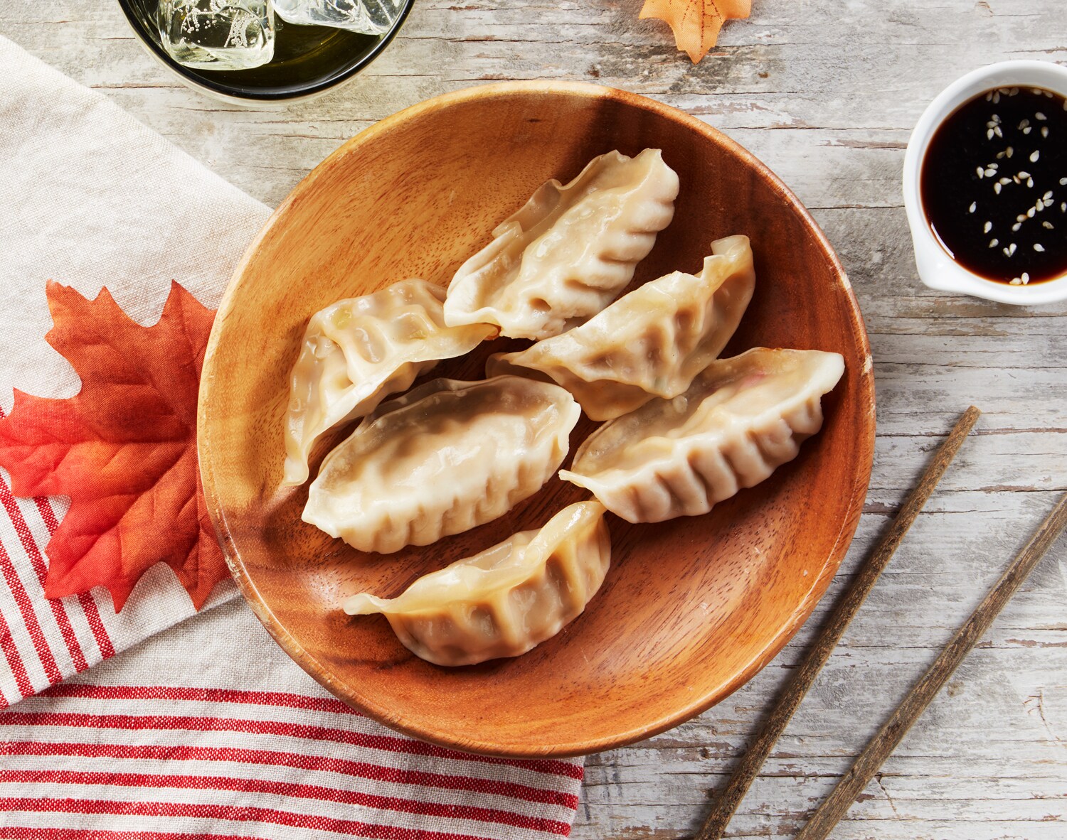 FreshDirect Kungpao Chicken Dumplings with Sesame-Soy Sauce