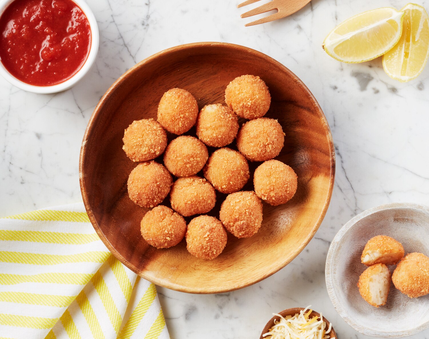 FreshDirect Four Cheese Risotto Balls with Marinara Sauce