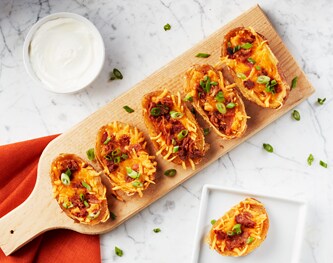 FreshDirect Loaded Potato Skins with Sour Cream