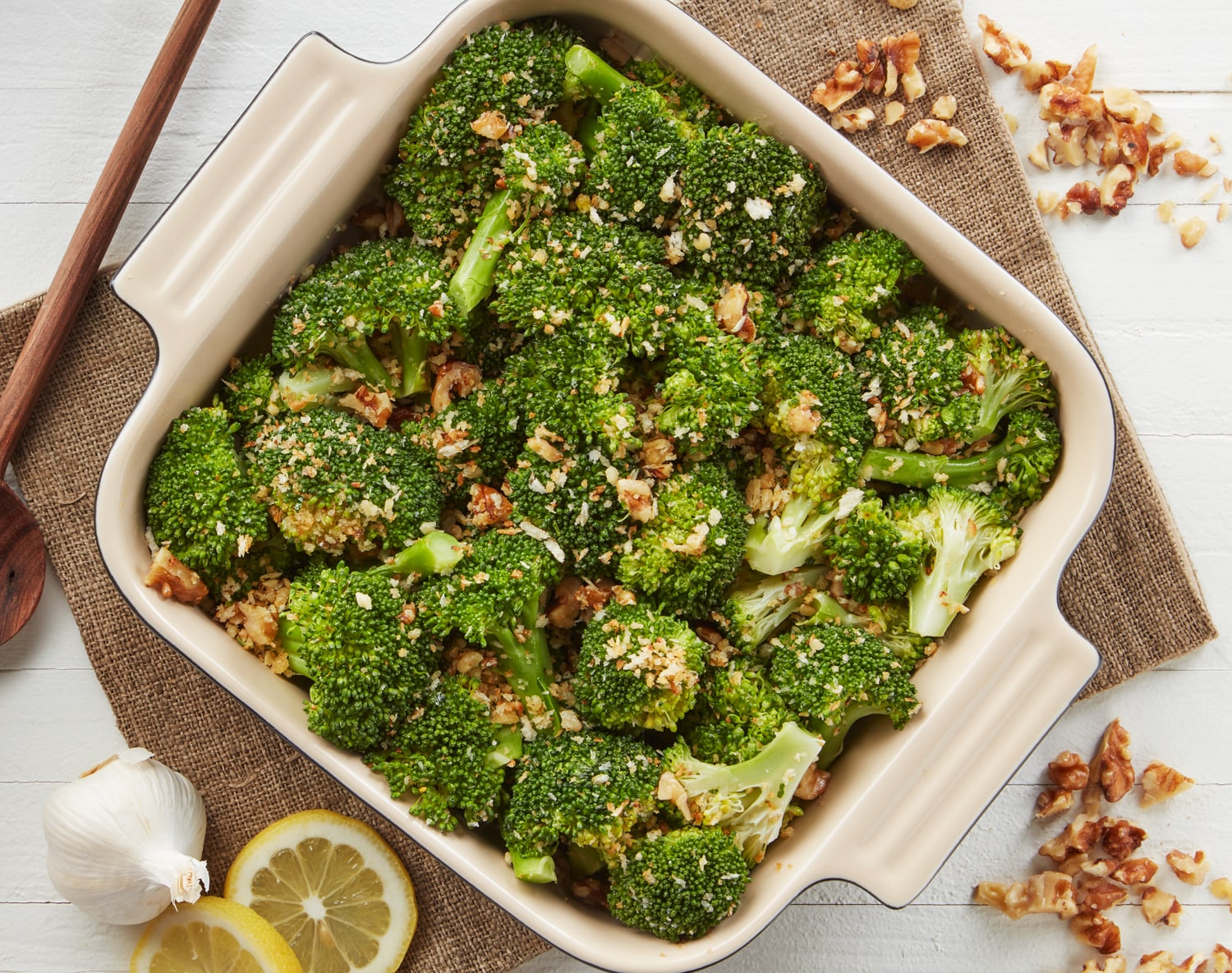 FreshDirect Roasted Broccoli with Parmesan and Walnuts, image 1 of 2 slides