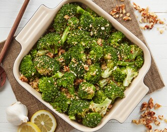 FreshDirect Roasted Broccoli with Parmesan and Walnuts