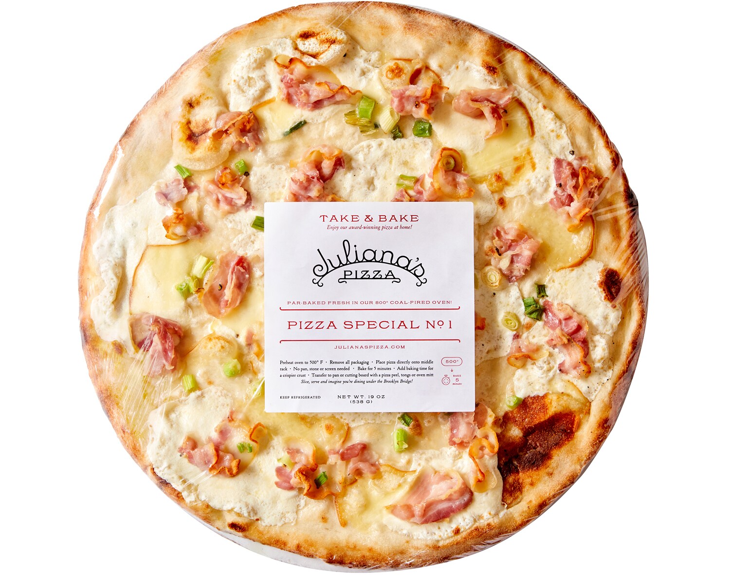 Juliana's Pizza Take & Bake Pizza, Special No. 1