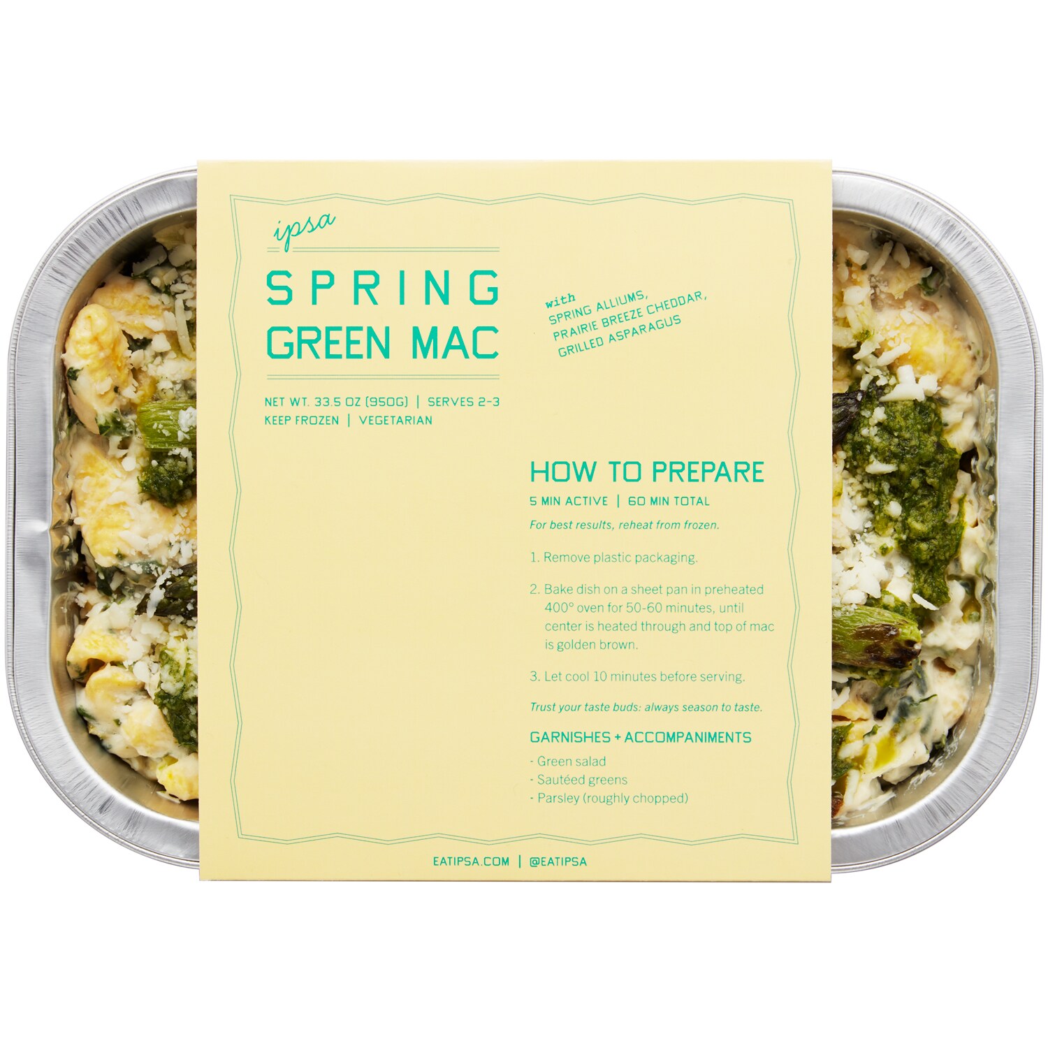 Ipsa Provisions Spring Mac + Greens, Frozen