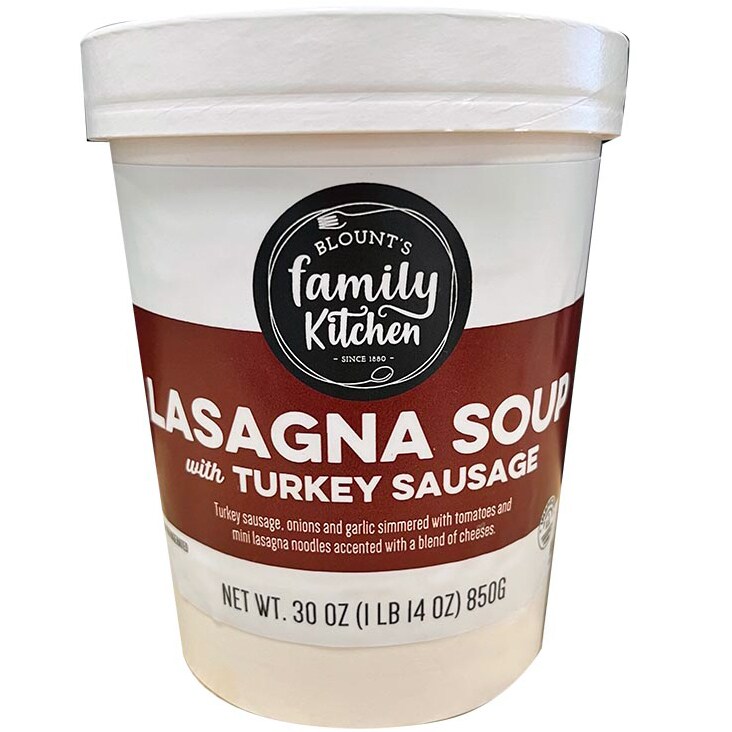 Blount's Family Kitchen Lasagna Soup with Turkey Sausage