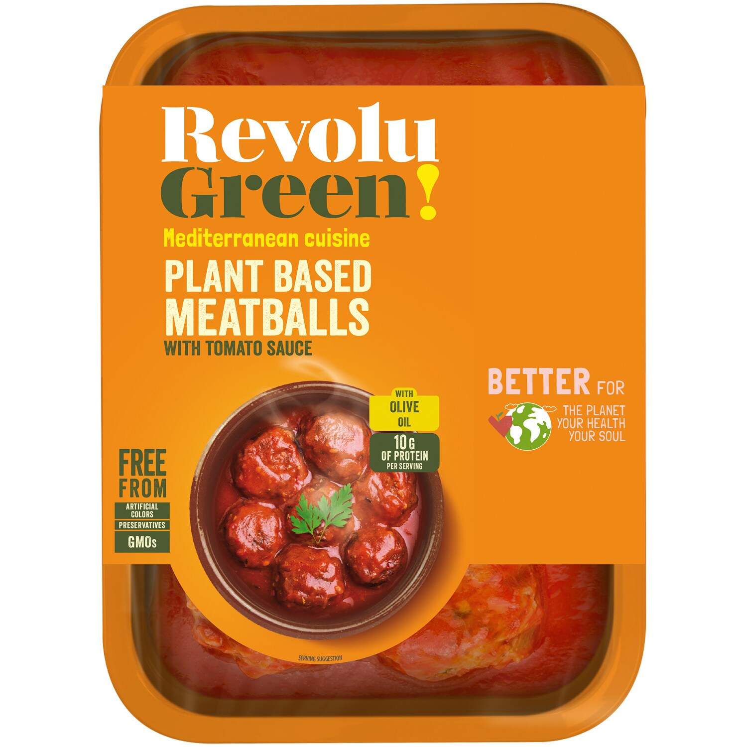 Revolugreen Plant Based Meatballs with Tomato Sauce