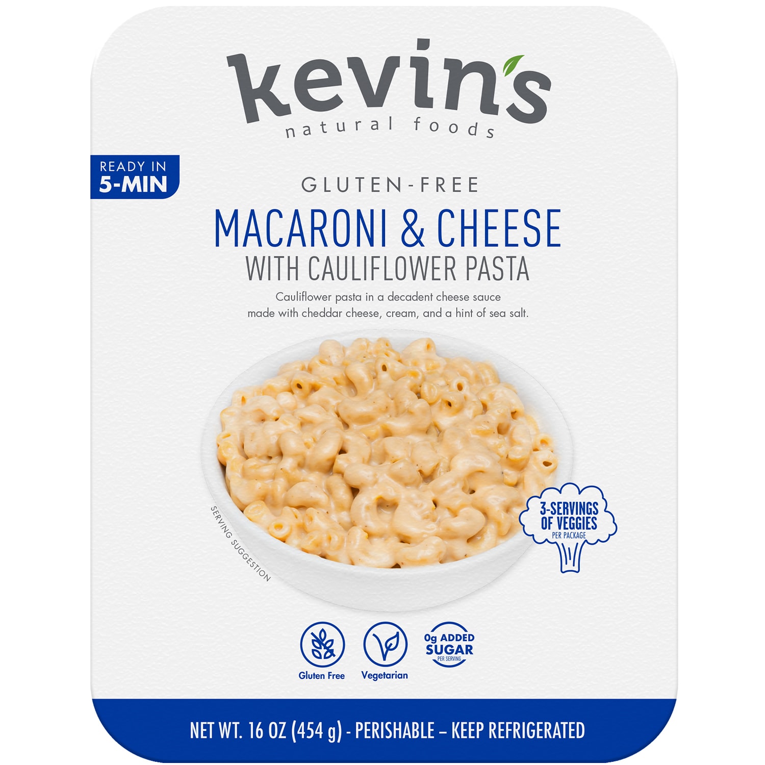 Kevin's Natural Foods Gluten Free Macaroni & Cheese with Cauliflower Pasta