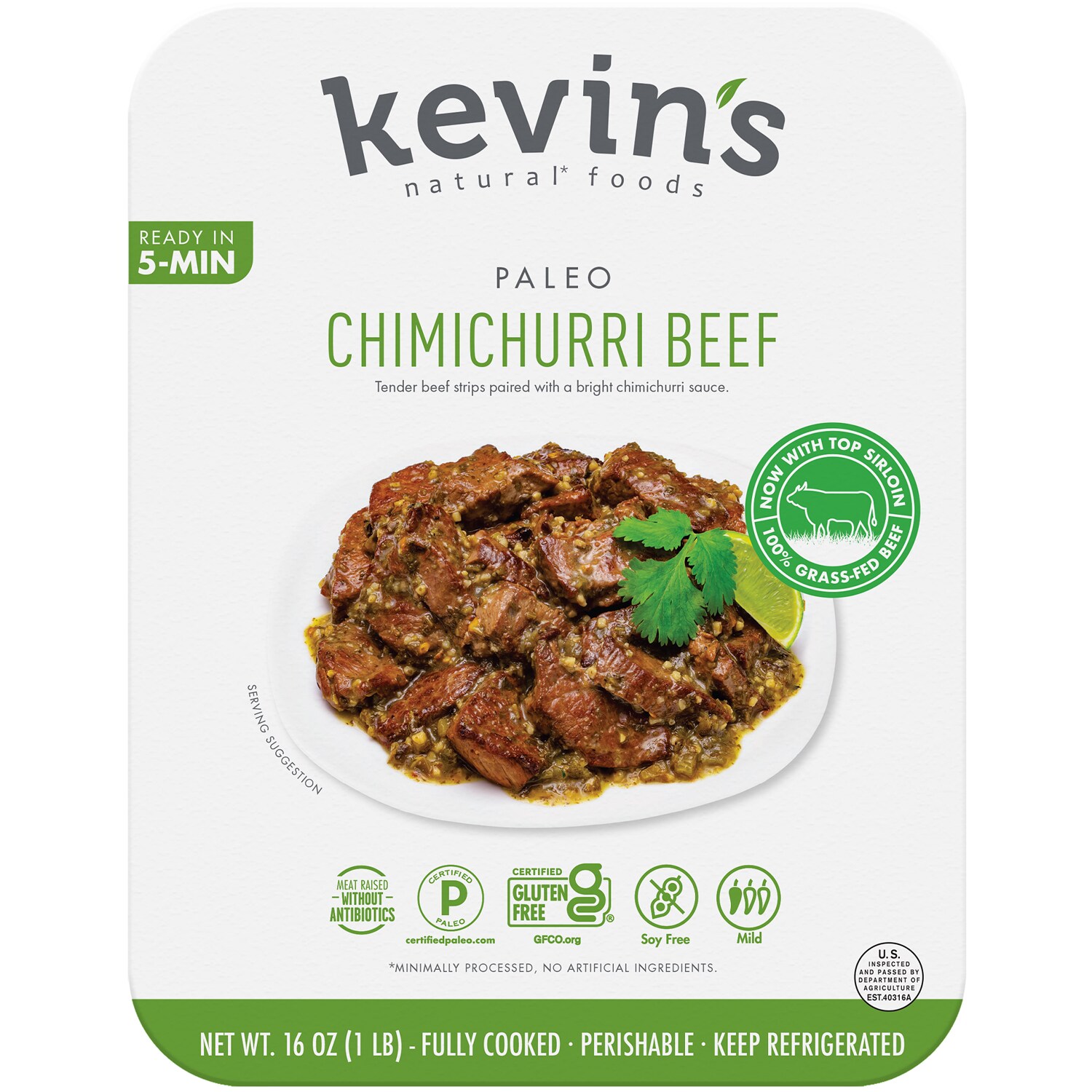 Kevin's Natural Foods Chimichurri Beef