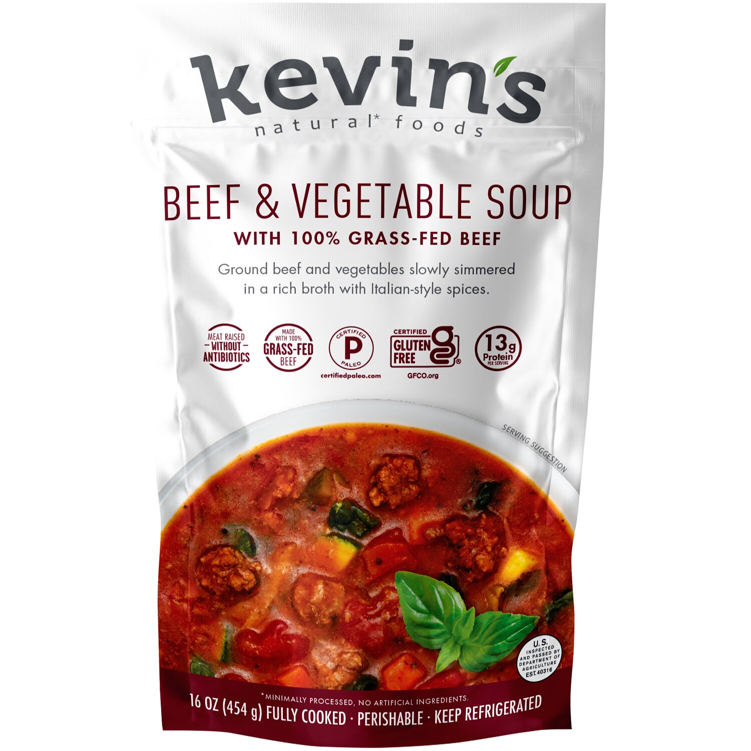 Kevin's Natural Foods Soup, Beef & Vegetable