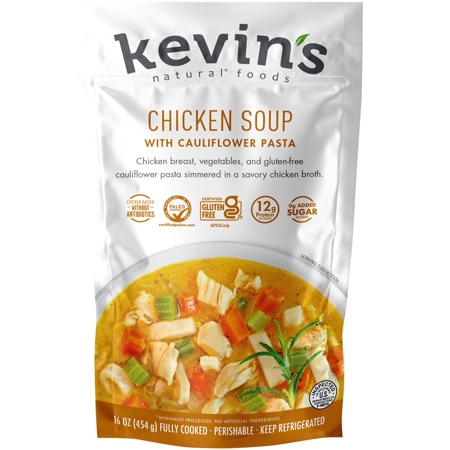 Kevin's Natural Foods Soup, Chicken with Cauliflower Pasta