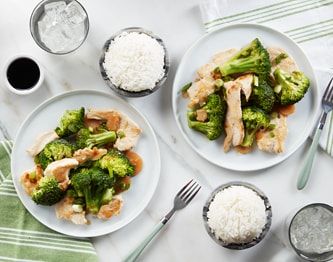 FreshDirect Chicken and Broccoli with Jasmine Rice Stir-Fry Meal Kit