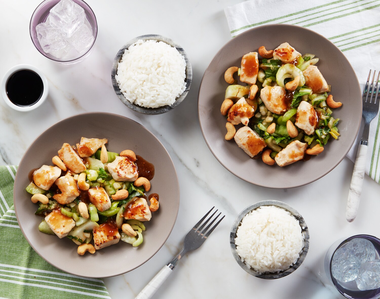 FreshDirect Cashew Chicken with Jasmine Rice Stir-Fry Meal Kit