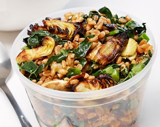 FreshDirect Kale, Farro and Roasted Artichoke Salad, Regular