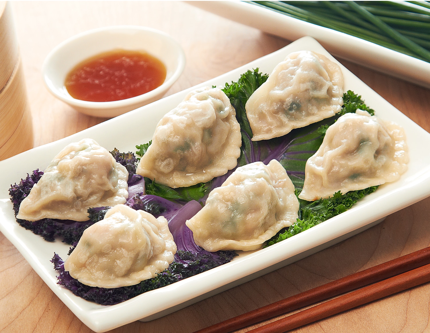 FreshDirect Pork and Chive Dumplings with Sesame-Soy Sauce