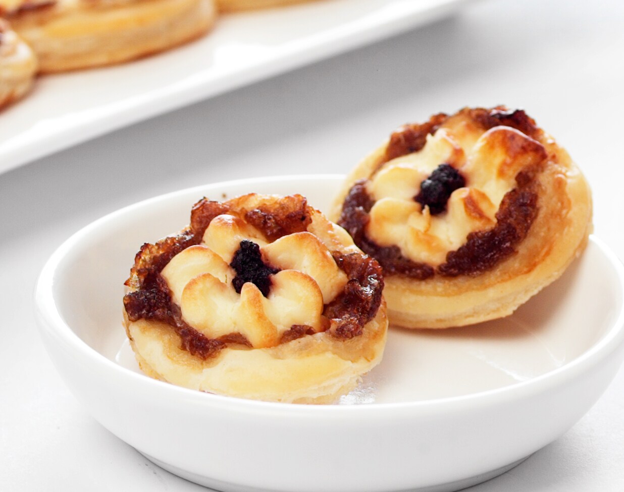 FreshDirect Frozen Black Olive Tapenade and Goat Cheese Puffs