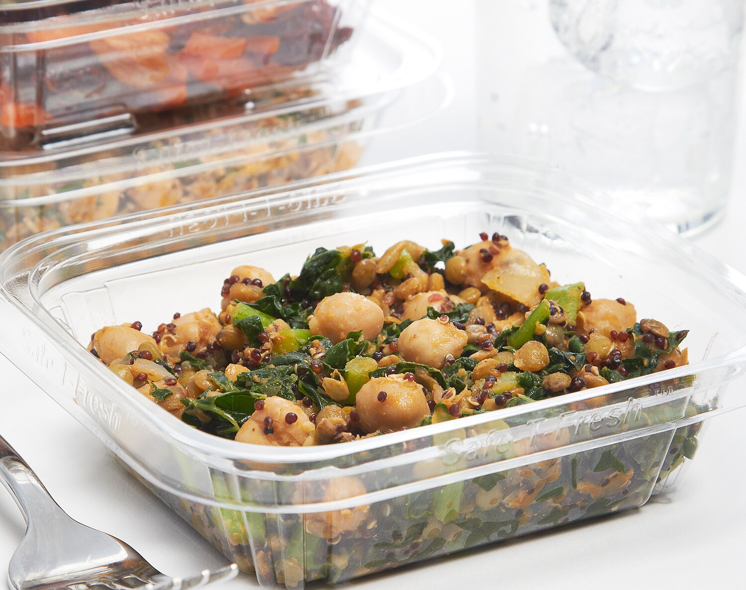 FreshDirect Curried Lentil, Quinoa, Chickpea & Kale Super Salad, Small