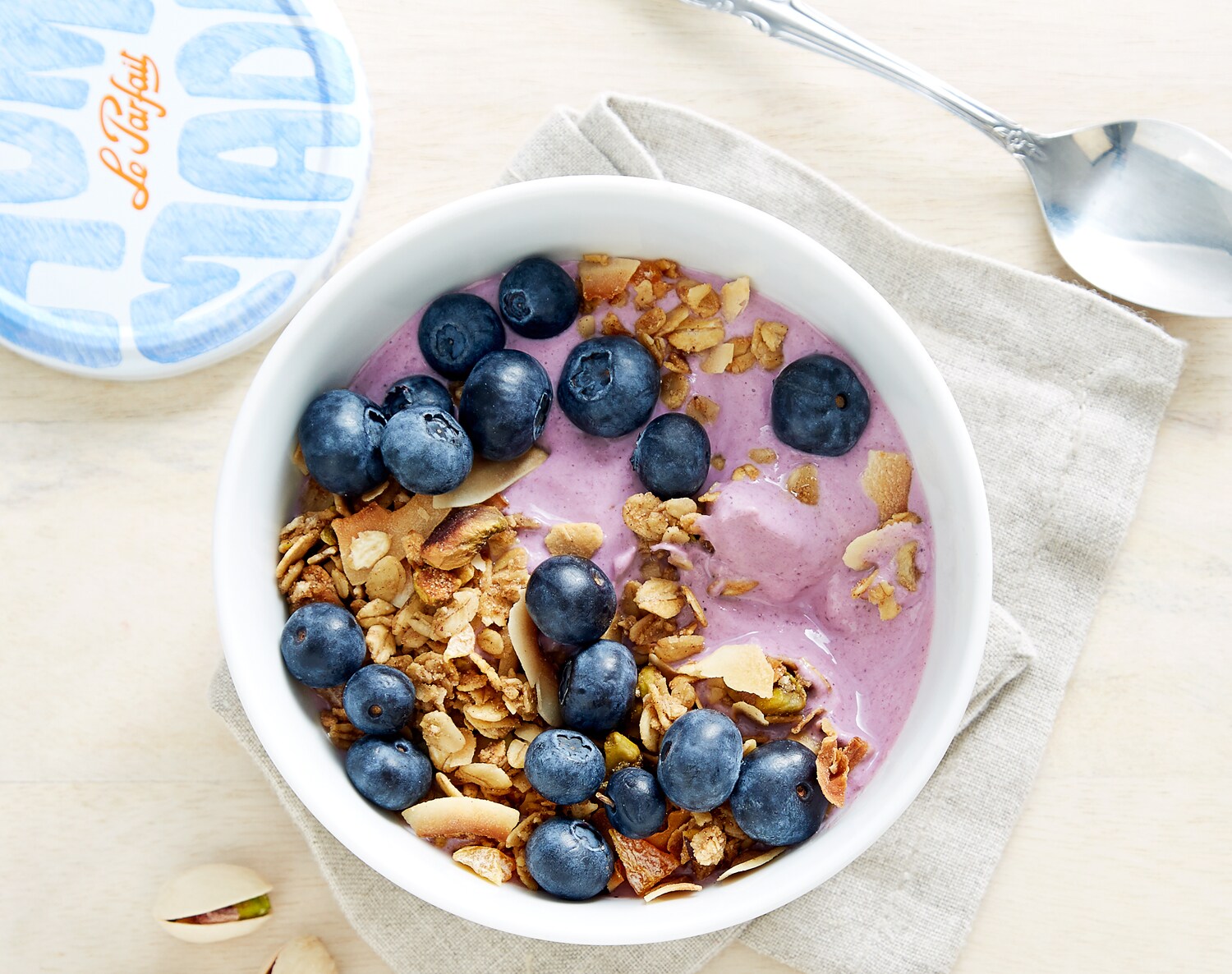 FreshDirect Blueberry Nonfat Greek Yogurt and Granola