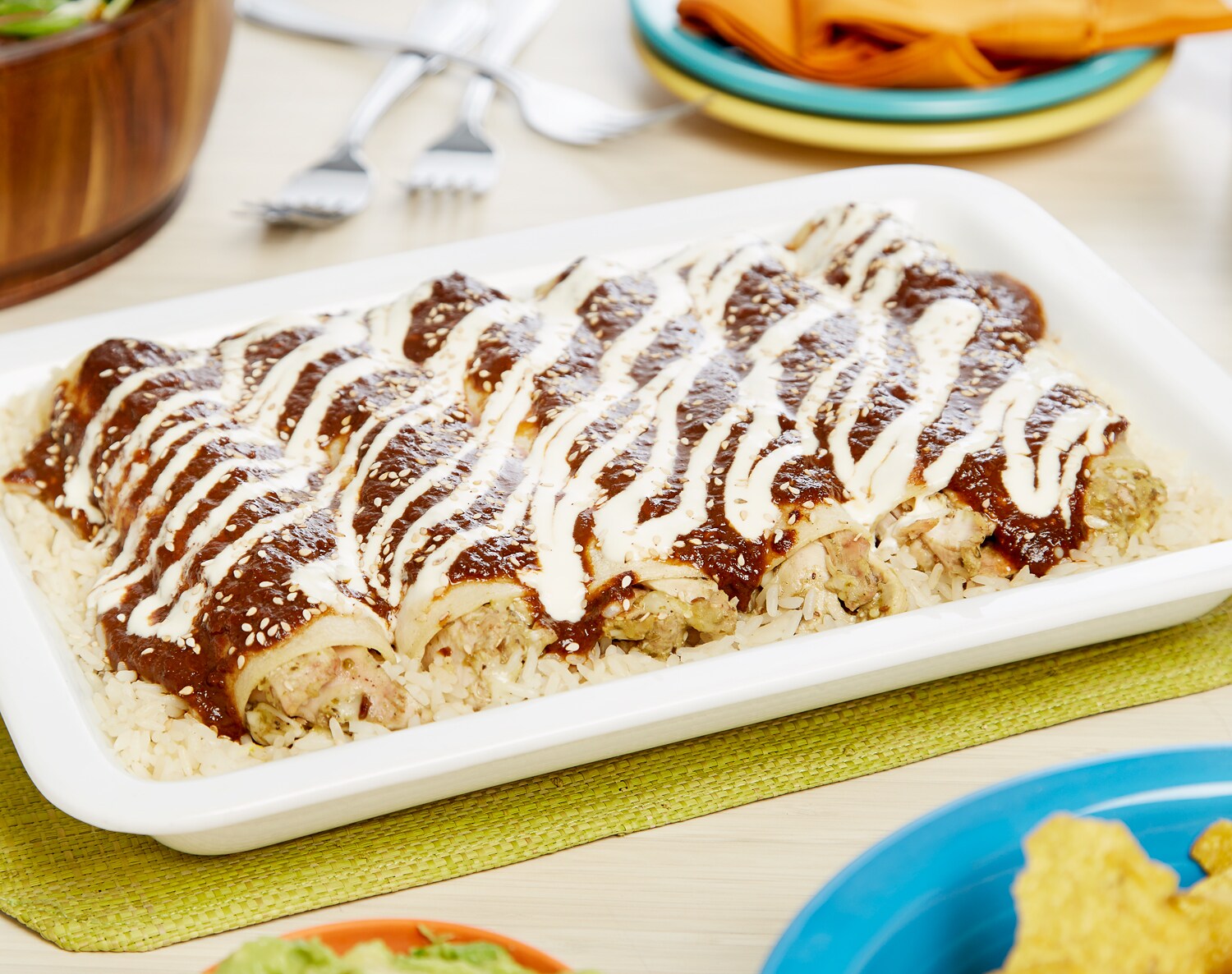 FreshDirect Chicken Mole Enchiladas, Family Size 