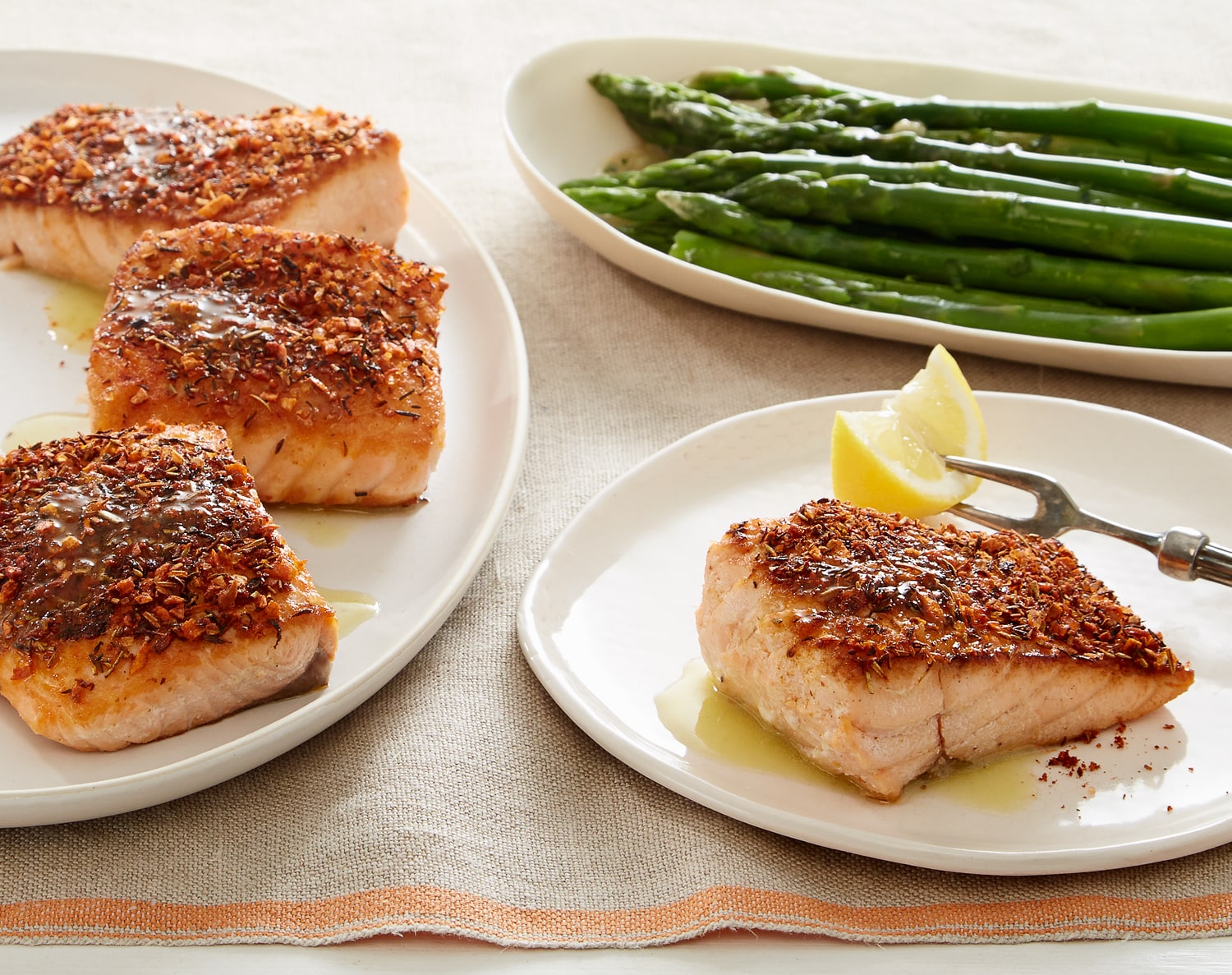 FreshDirect Lemon-Herb Salmon Fillets, Family Size