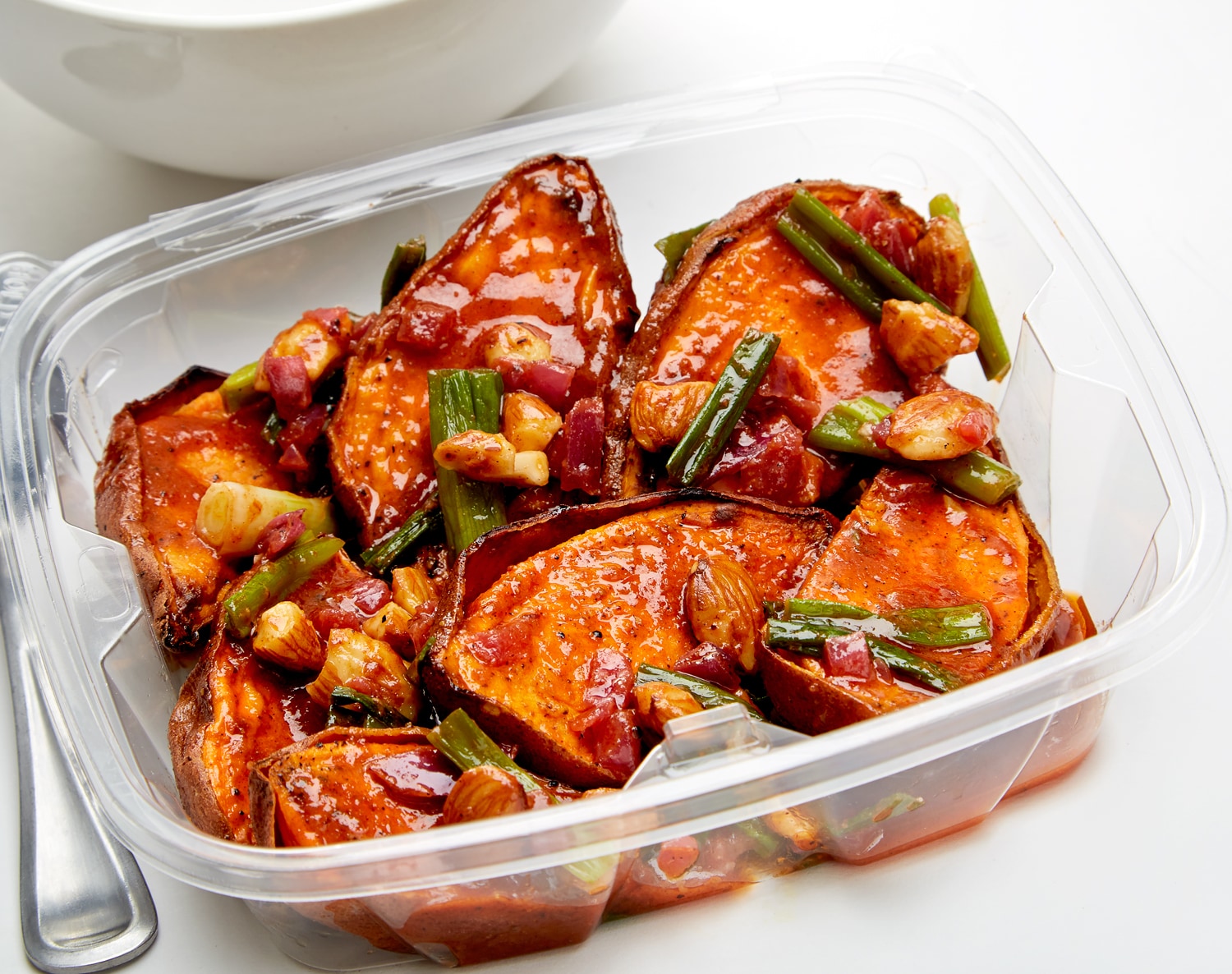 FreshDirect Roasted Sweet Potato and Almond Salad, Regular