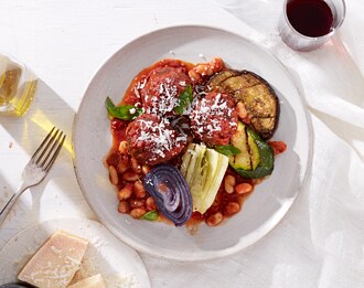 FreshDirect Turkey, Kale & Quinoa Meatballs with Vegetables, Single Serving Meal
