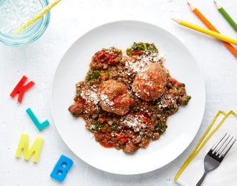 FreshDirect Kids Meatballs & Tomato-Lentil Sauce