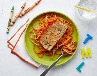 FreshDirect Kids Turkey Meatloaf with Whole Wheat & Veggie Noodles