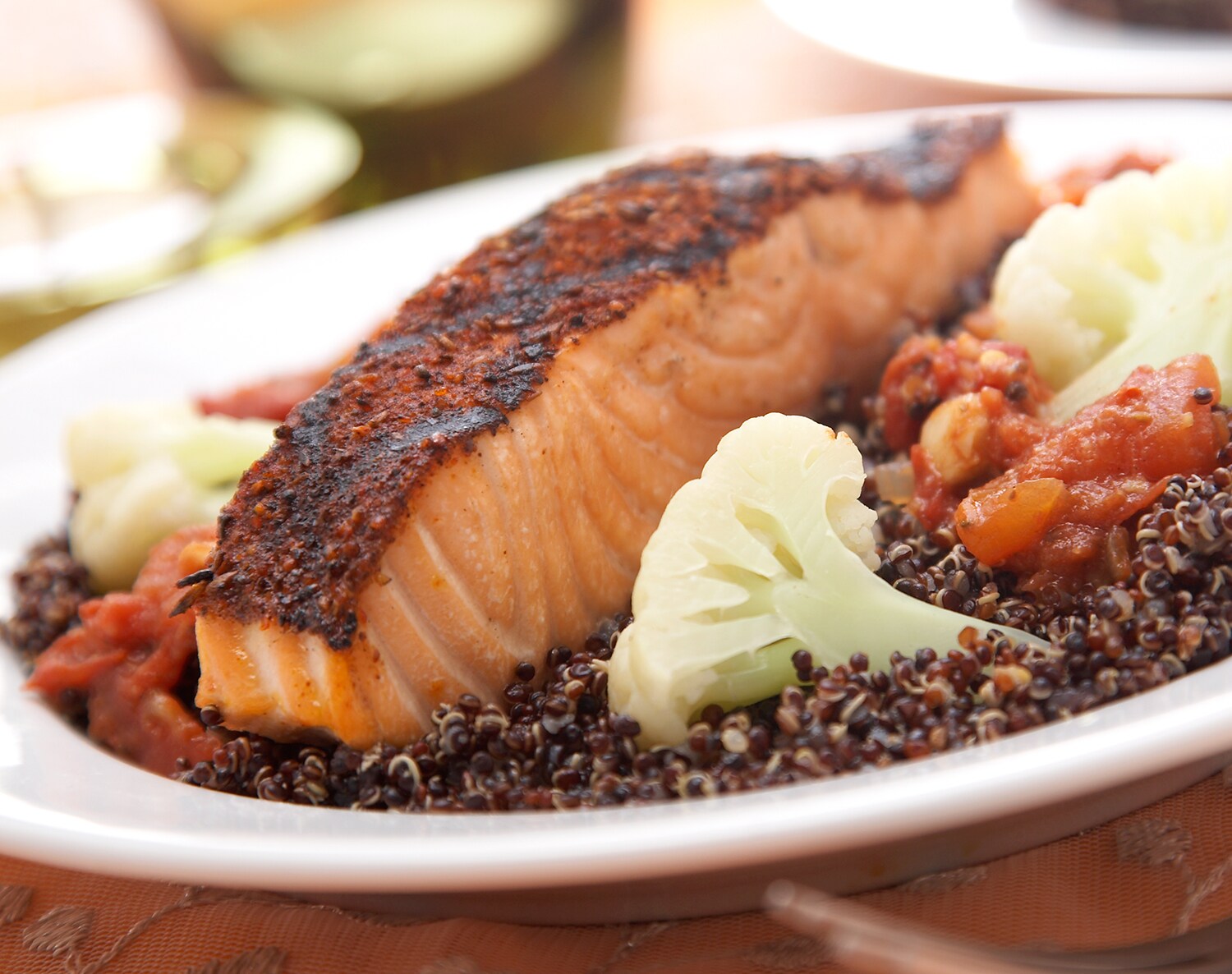 FreshDirect Indian-Spiced Salmon with Quinoa, Single Serving Meal