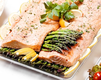 FreshDirect Whole Poached Salmon Platter (Farm-Raised Salmon)