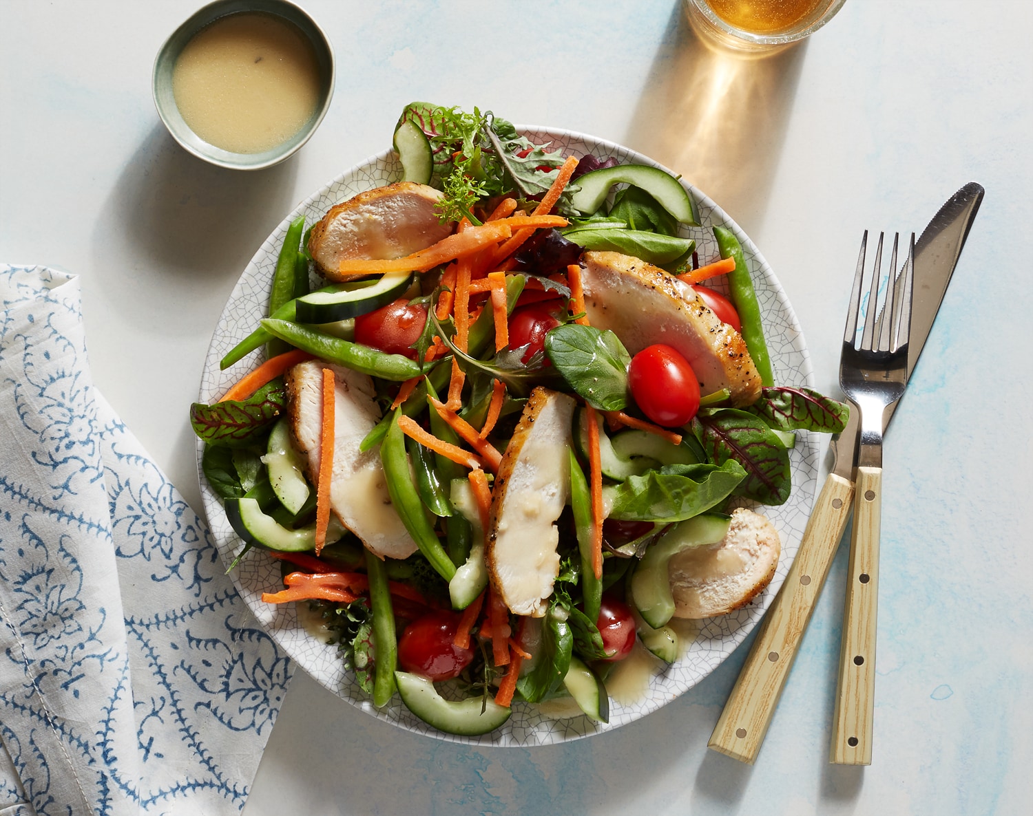 FreshDirect Green Salad with Grilled Chicken