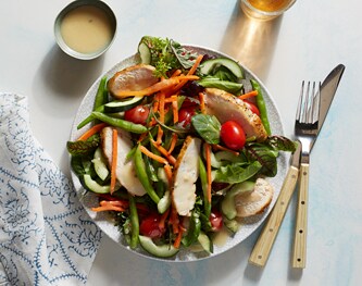 FreshDirect Green Salad with Grilled Chicken