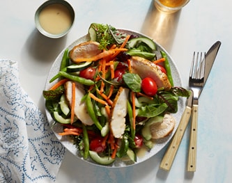 FreshDirect Green Salad with Grilled Chicken