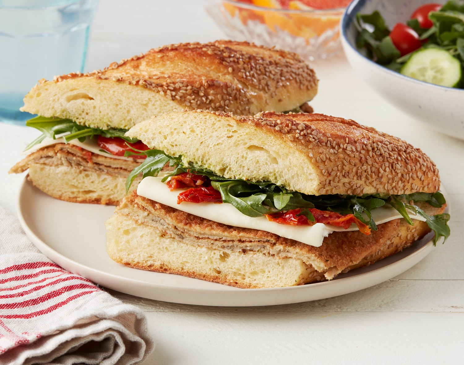 FreshDirect Eggplant Caprese on Semolina