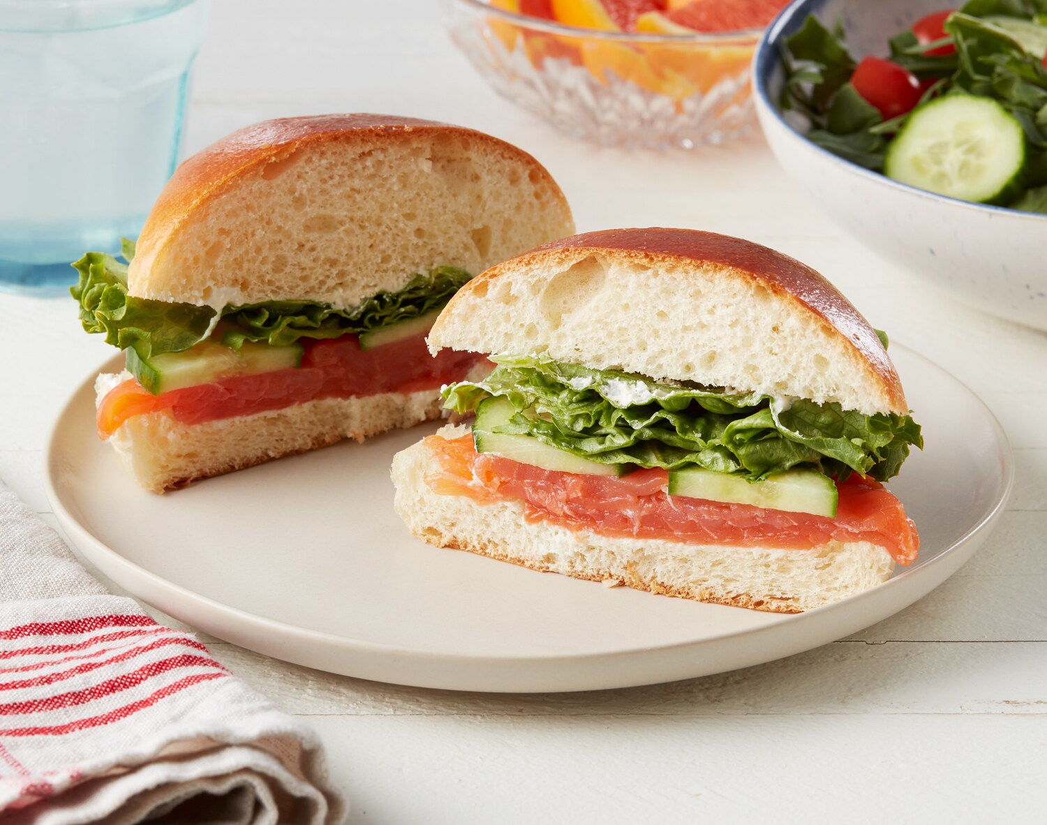 FreshDirect Smoked Salmon on Brioche