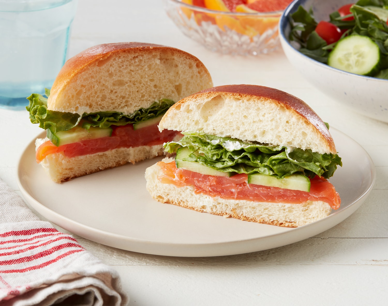 FreshDirect Smoked Salmon on Brioche