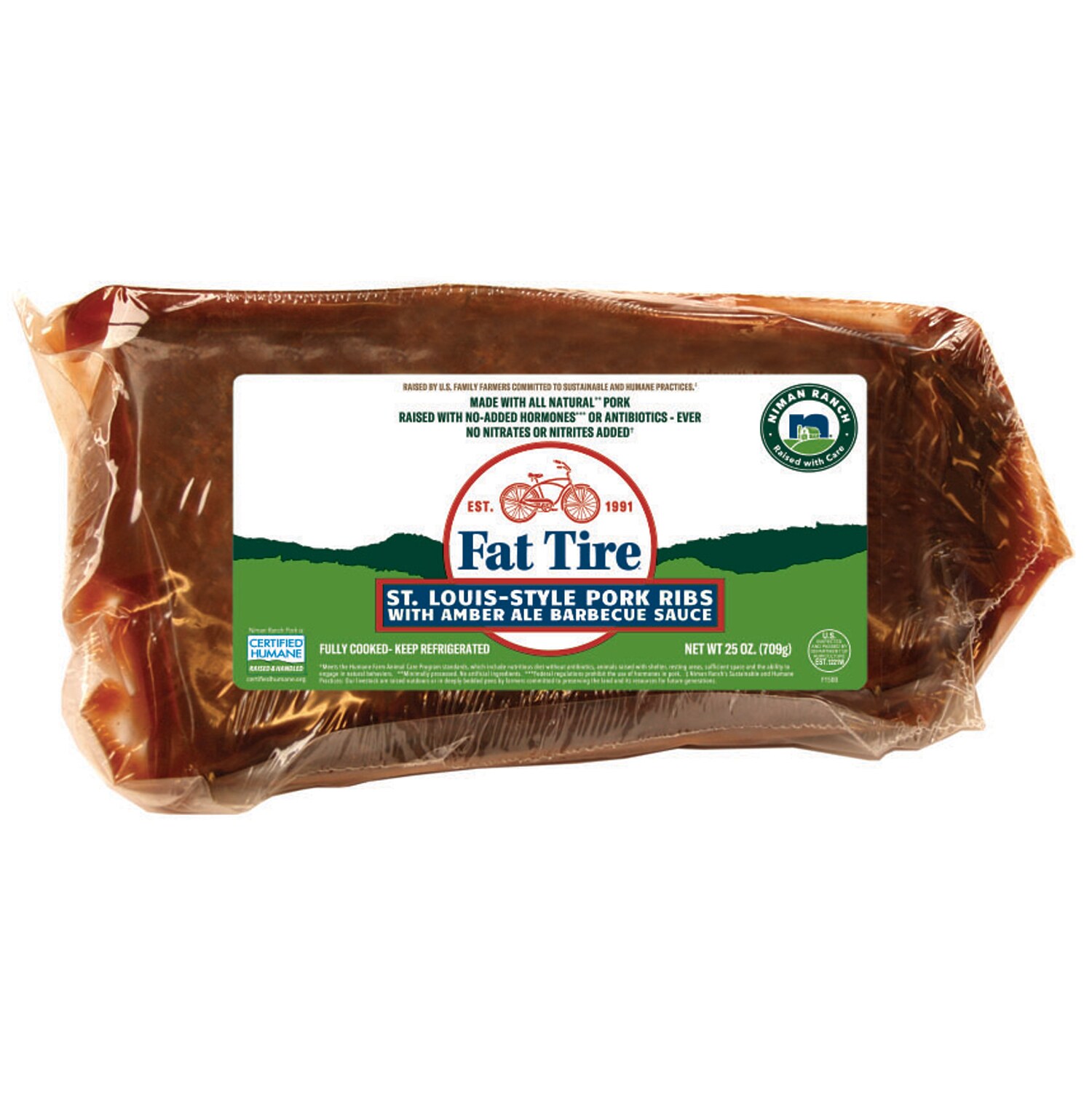 Niman Ranch Fat Tire St. Louis-Style Pork Ribs with Amber Ale Barbecue Sauce