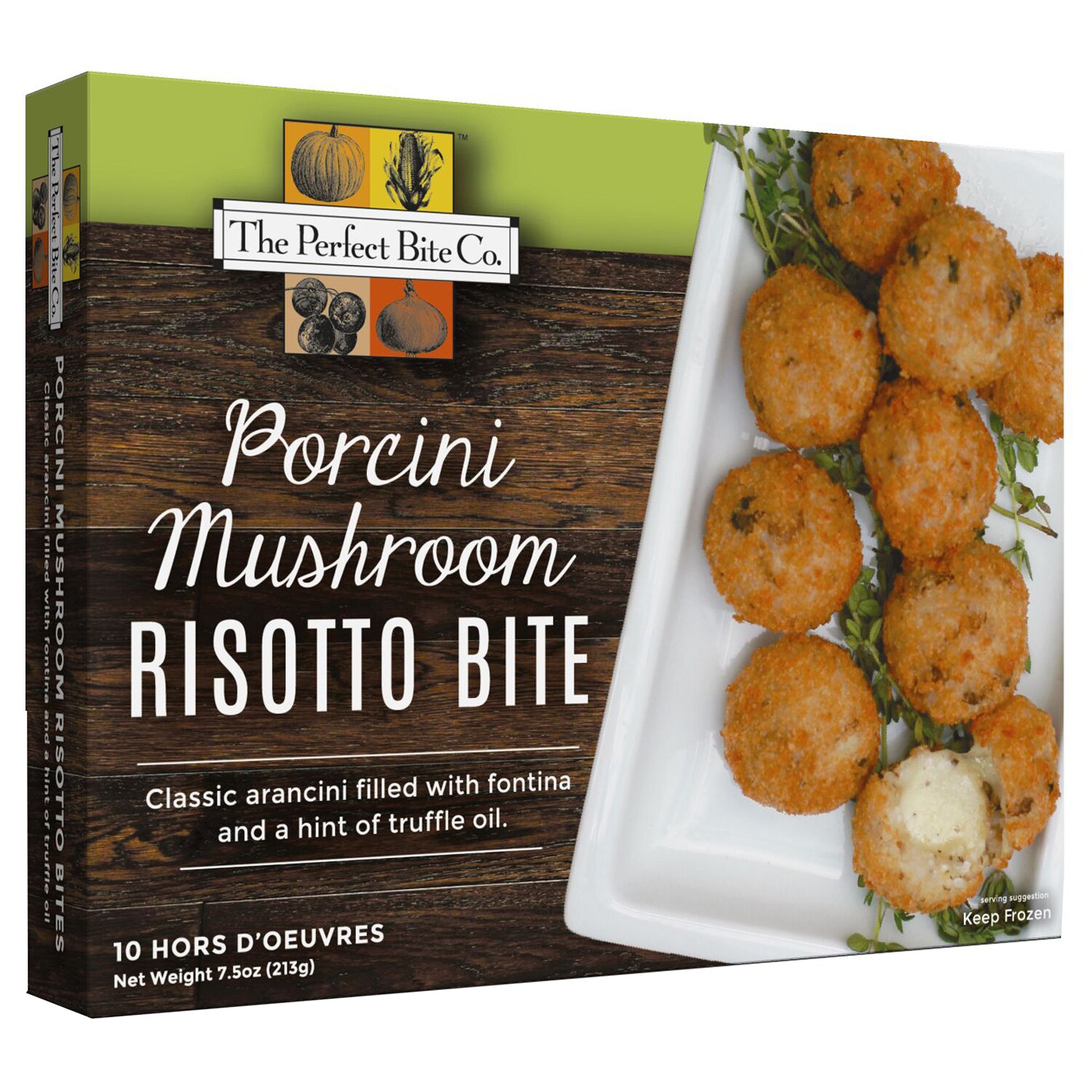 The Perfect Bite Co. Porcini Mushroom Risotto Bite, Frozen