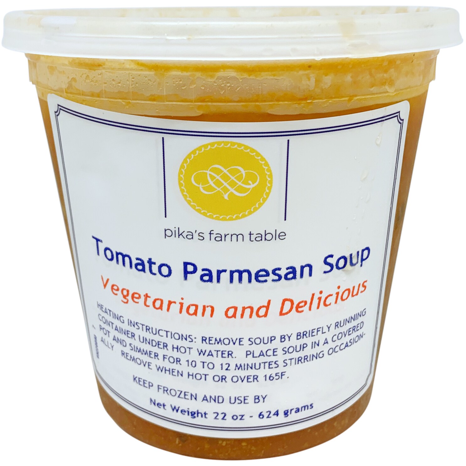 Pika's Farm Table Soup, Tomato Parmesan, Frozen
