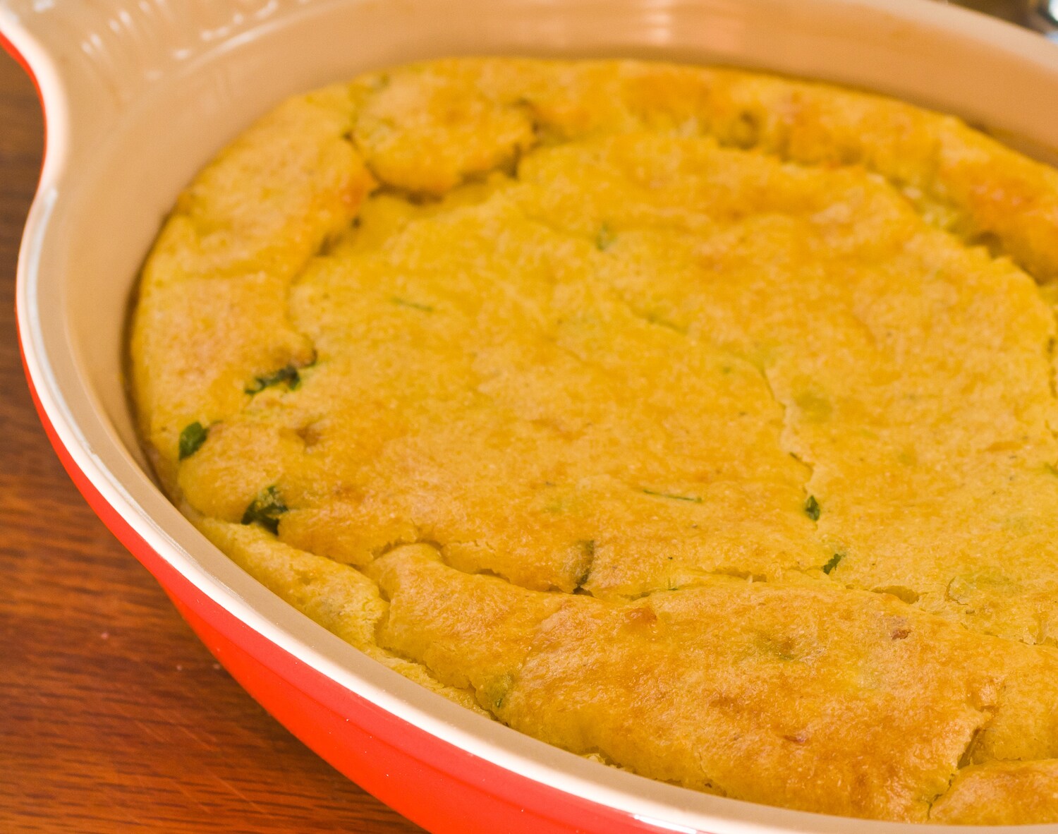 RA Kitchen Southern Corn & Sharp Cheddar Pudding