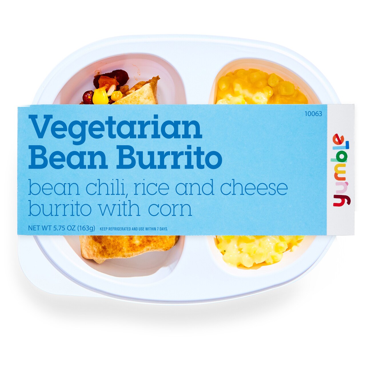 Yumble Kids' Meal, Vegetarian Bean Burrito