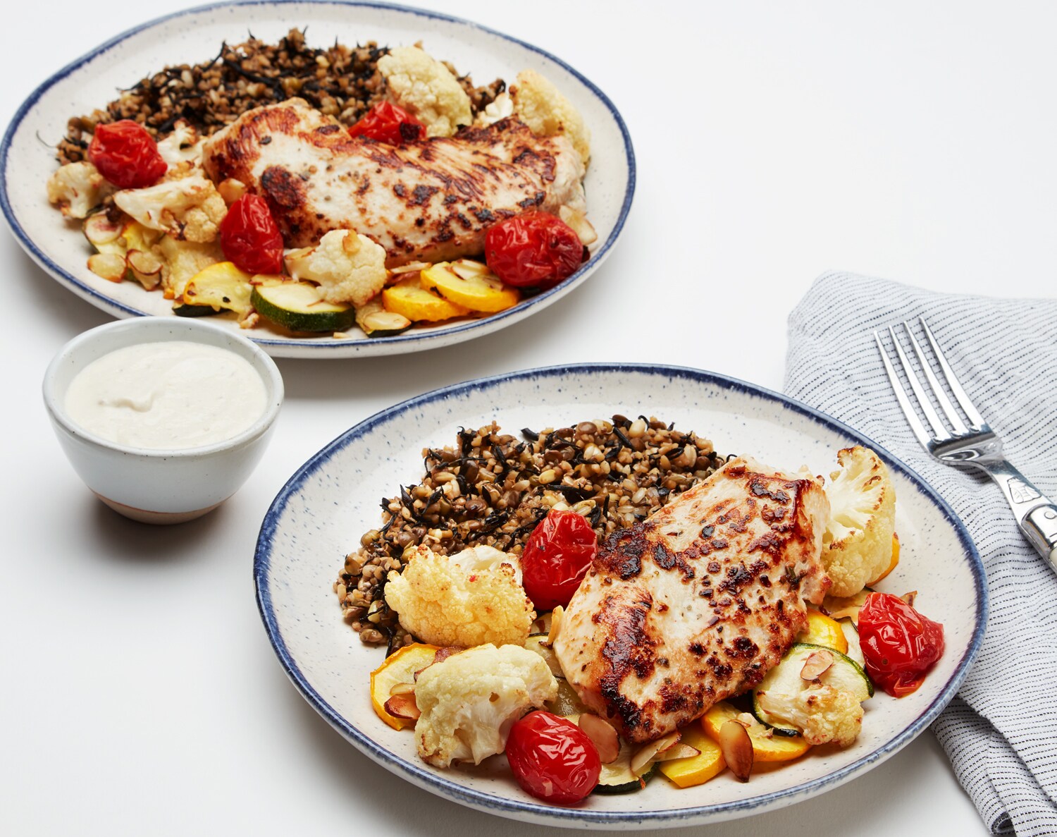 FreshDirect Yogurt Chicken and Roasted Vegetables Meal Kit