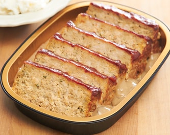 FreshDirect Turkey Meatloaf with Mushroom Gravy