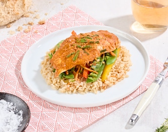 FreshDirect Massaman Chicken Curry with Rice & Vegetables, Single Serving Meal