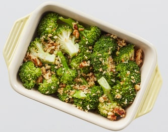 FreshDirect Roasted Broccoli with Parmesan and Walnuts